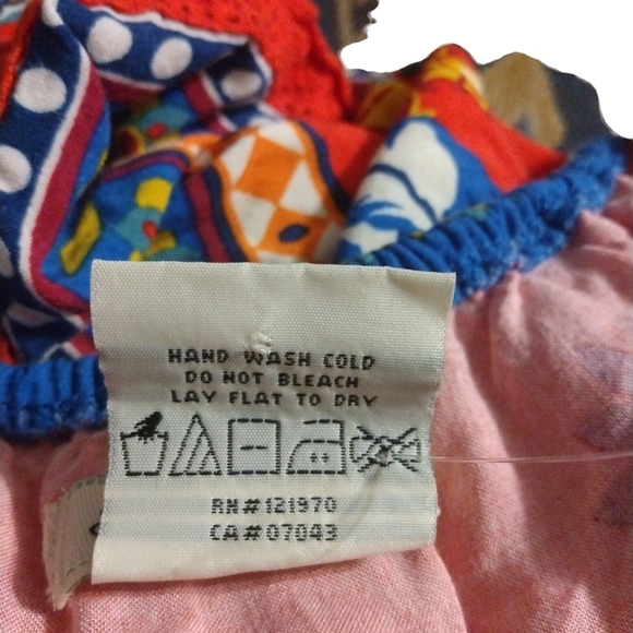 Flying TomatoTunic/Mini Dress Off Shoulder Festive Cultural Colorful Aztec M - Picture 8 of 8